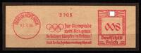 Deutsches Reich auf Briefausschnitt, Sommer Olympiade -