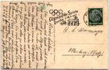 Deutsches Reich 516 auf Postkarte Sommer-Olympiade
