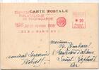 Frankreich 881 auf Postkarte Tag der Briefmarke 1950 -