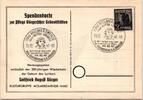 Alliierte Besetzung 943 auf Ausstellungskarte Spendenkarte -