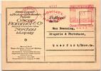 Deutsches Reich auf Postkarte Freistempler Oscar Rommel & Co. -