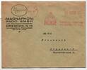 Deutsches Reich auf Brief Freistempler Magnophon Radio G.m.b.H. -