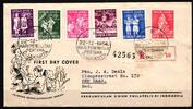 Indonesien Indonesien 128-133 gestempelt auf Brief FDC MiNr. 128-133 gestempelt auf Brief FDC -