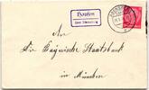 Deutsches Reich 519 auf Brief Poststellenstempel -