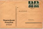 Deutsches Reich 559 auf Brief als Mehrfachfrankatur -