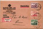 Deutsches Reich 659 u.a. auf Brief als Mischfrankatur portogerecht -