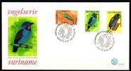 Surinam Surinam 766, 769-770 gestempelt als FDC auf Brief, Eulen MiNr. 766, 769-770 gestempelt als FDC auf Brief, Eulen -