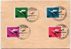 BRD Bund 205-208 auf Brief Sonderstempel München Flughafen -