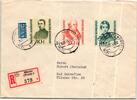BRD Bund 223-225 auf Brief als Mischfrankatur portogerecht -