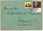 BRD Bund 318 auf Brief als Einzelfrankatur -