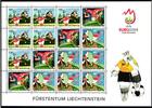 Liechtenstein Liechtenstein 1479-1481 postfrisch als ZD-Bogen, Fußball MiNr. 1479-1481 postfrisch als ZD-Bogen, Fußball -