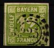 Bayern Bayern 12 gestempelt gut geschnitten MiNr. 12 gestempelt gut geschnitten -