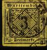 Württemberg Württemberg 2 gestempelt gut geschnitten MiNr. 2 gestempelt gut geschnitten -
