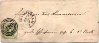 Thurn und Taxis 20 auf Brief als Einzelfrankatur gut geschnitten -