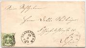 Thurn & Taxis 41 auf Brief als Einzelfrankatur -
