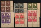 SBZ SBZ 156-161 x gestempelt je als 4er Eckrandblock MiNr. 156-161 x gestempelt je als 4er Eckrandblock -