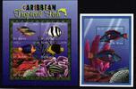 St. Kitts St. Kitts 559-564 und Block 26 postfrisch Kleinbogen / Fische MiNr. 559-564 und Block 26 postfrisch Kleinbogen / Fische -
