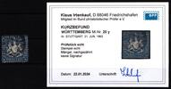 Württemberg Württemberg 20 y gestempelt Mängel, Kurzbefund Irtenkauf BPP MiNr. 20 y gestempelt Mängel, Kurzbefund Irtenkauf BPP -