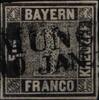   Bayern Bayern 1 II a gestempelt Attest Sem BPP MiNr. 1 II a gestempelt Attest Sem BPP 