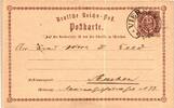 Deutsches Reich PO1 als Ganzsache Hufeisenstempel Viersen -