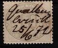 Deutsches Reich Deutsches Reich 12 gestempelt Federzugentwertung MiNr. 12 gestempelt Federzugentwertung -