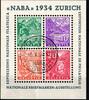 Schweiz Schweiz Block 1 gestempelt NABA 1934 MiNr. Block 1 gestempelt NABA 1934 -