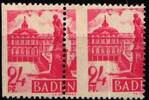 franz. Zone Baden franz. Zone Baden 8 postfrisch im waag. Paar, stark verzähnt MiNr. 8 postfrisch im waag. Paar, stark verzähnt -