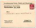 Schweiz Privatganzsache auf Brief Ortsbrief -