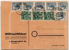 Alliierte Besetzung 947, 949 auf Postkarte Sowjetische Zone Zehnfach -