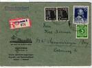 Alliierte Besetzung 915, 943, 964 auf Brief Einschreiben -