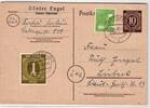 Alliierte Besetzung P952 u.a. als Ganzsache Britische Zone Zehnfach -