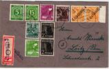 Alliierte Besetzung 915,918,922,961.178 auf Brief Sowjet. Zone ZF -