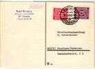 Alliierte Besetzung 921, 931 auf Postkarte Berlin West ZF -
