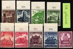 Deutsches Reich 751-759 postfrisch bis auf 759 vom Oberrand, gefaltet MiNr. 751-759 postfrisch bis auf 759 vom Oberrand, gefalte