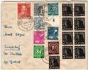 Alliierte Besetzung 918,924,936 u.a. auf Brief Am. Brit. Zone ZF -