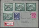 Alliierte Besetzung 954,962, 968, auf Brief Brit. Am. Zone ZF -