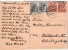 Alliierte Besetzung 943,945,947,951 auf Postkarte Brit. Am. Zone ZF -
