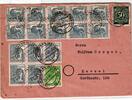 Alliierte Besetzung 932,946,947, auf Brief Brit. Am. Zone ZF -