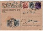 Alliierte Besetzung 947,951,37I auf Postkarte Brit. Am. Zone ZF -