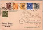 Alliierte Besetzung P962 u.a. als Ganzsache Brit. Am. Zone ZF -