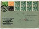 Alliierte Besetzung 915, 927 943, 949 auf Brief Brit. Am. Zone ZF -