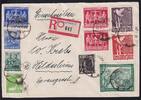 Alliierte Besetzung 960,961,968 u.a. auf Brief Brit. Am. Zone ZF -