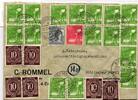 Alliierte Besetzung 918,945,946,947 auf Brief Brit. Am. Zone ZF -