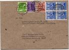 Alliierte Besetzung 944,946,951,955 auf Brief Brit. Am. Zone ZF -