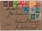 Alliierte Besetzung 924,925932 u.a. auf Brief Brit. Am. Zone ZF -