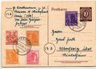 Alliierte Besetzung P 952,944.951,952,953 als Ganzsache Brit. Am. Zone ZF -