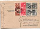 Alliierte Besetzung P 962,945,947,951 als Ganzsache Brit. Am. Zone ZF -