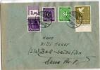 Alliierte Besetzung 916,936,959,37I auf Brief Brit. Am. Zone ZF -