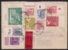 Alliierte Besetzung 50II,961,968 u.a. auf Brief Am. Brit. Zone ZF -