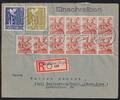 Alliierte Besetzung 949,951,959,961 auf Brief Sowj. Zone ZF -